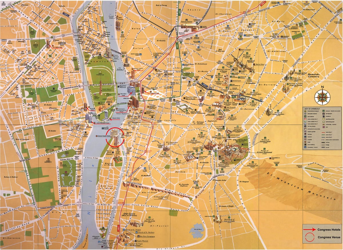 Caïro stadsplattegrond