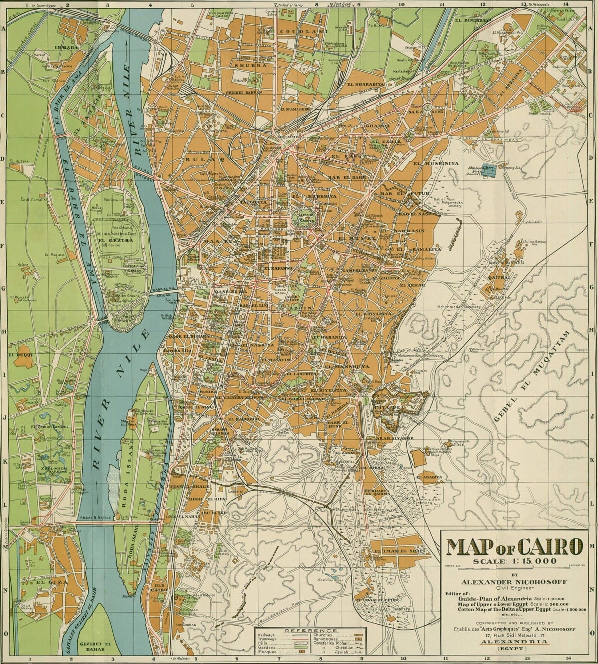Caïro historische kaart